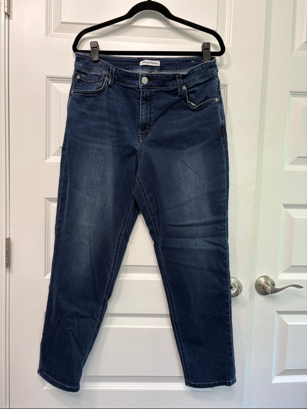 Tommy Bahama Leila Indigo Mid Rise Slim Boyfriend Blue Jeans Women’s
